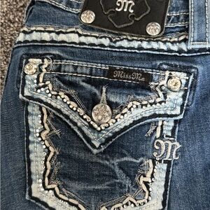 Signature Women's Blue Embellished Jeans